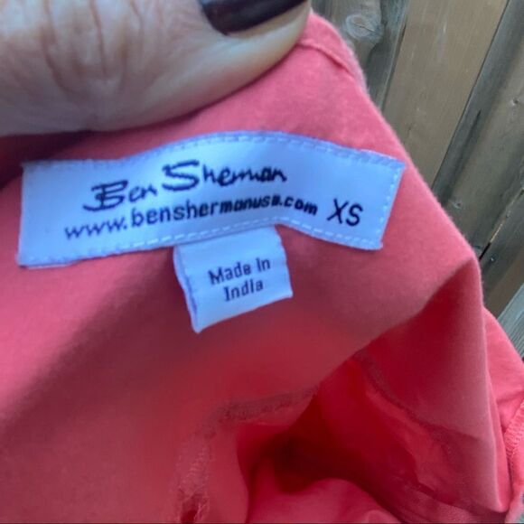 Ben Sherman eyelet coral mini dress size xs - Picture 12 of 13